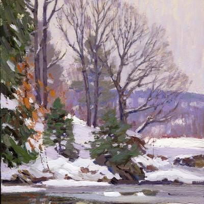 River Bank in Winter TM Nicholas River Bank in Winter TM Nicholas